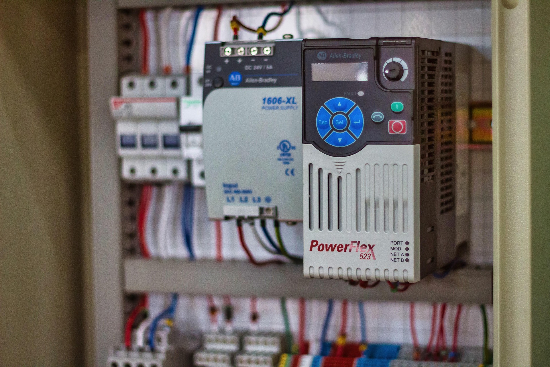 Variable ferquency drive (VFD) electrical panel