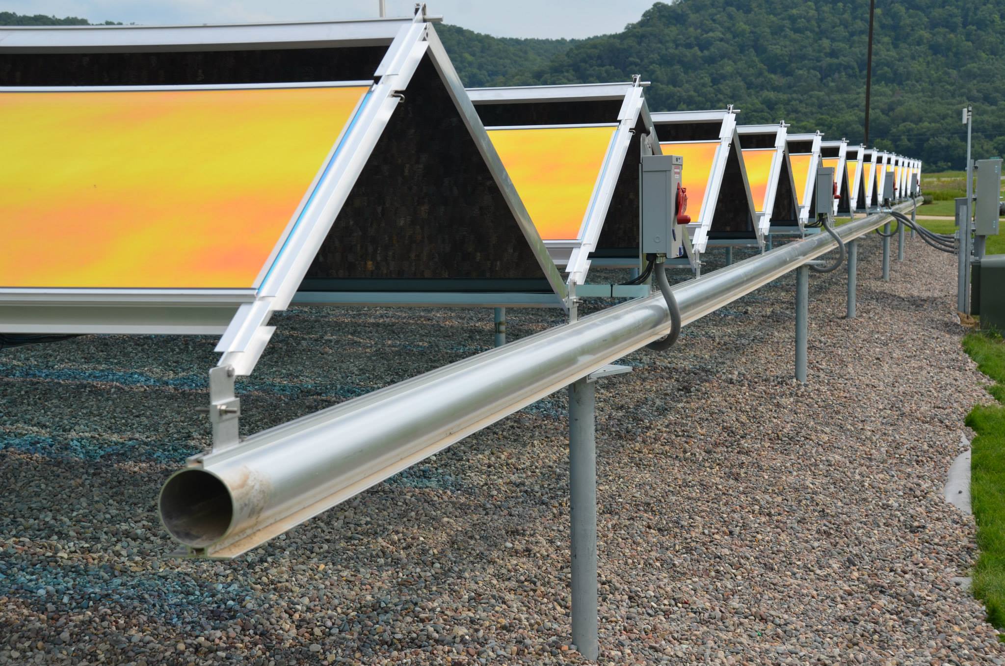 Viking Electric solar-farm Installation